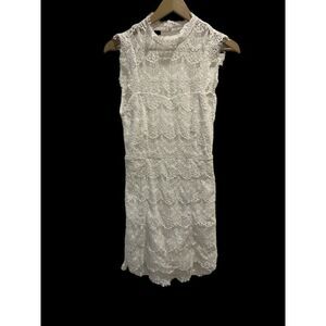 NWT Free People Intamately White Daydream Lace Dress Small Womens